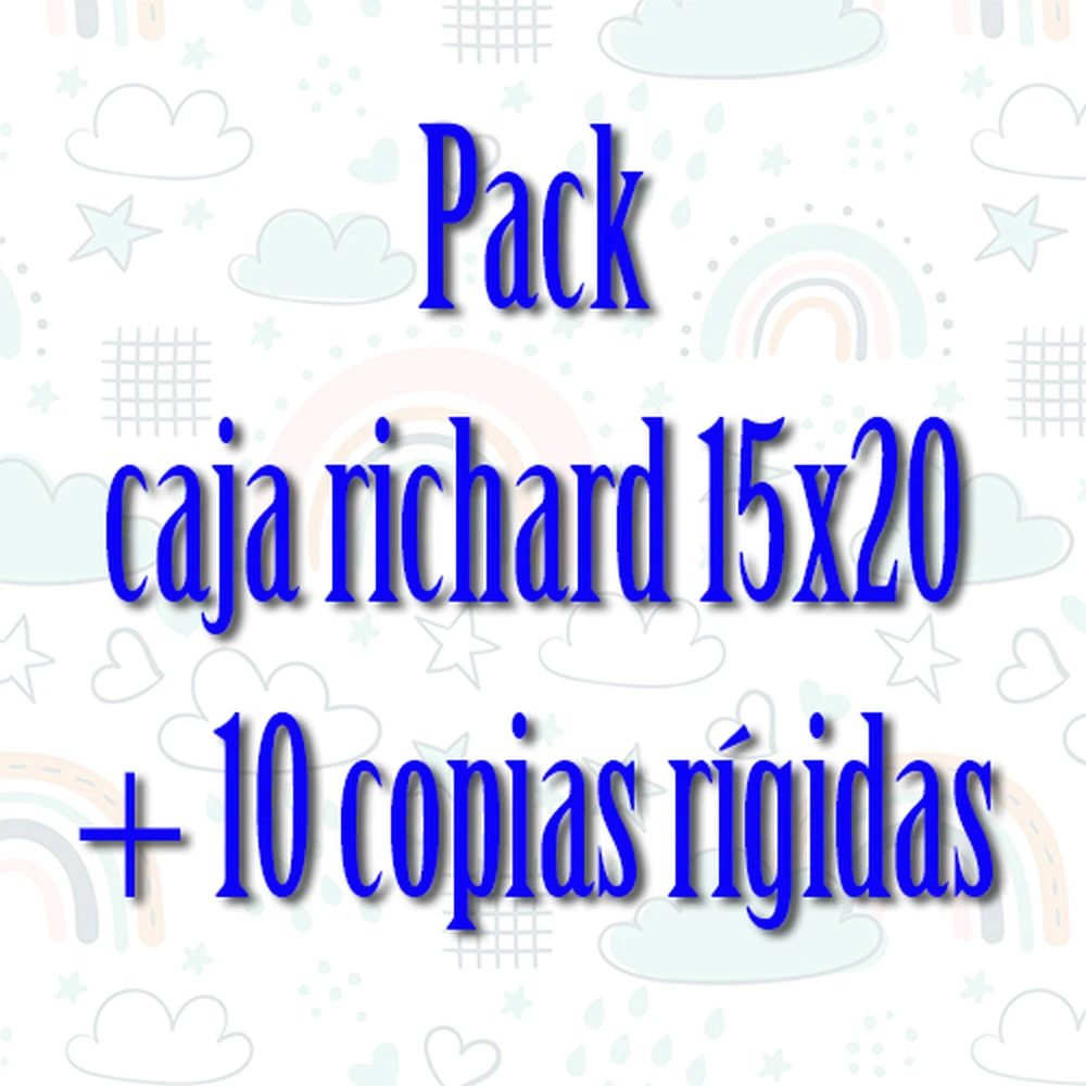 CAJA RICHARD 15X20 + 10 RÍGIDAS